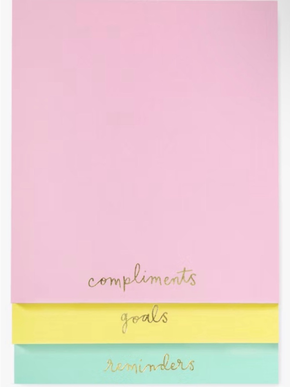 kate spade Pastel Notepad Trio notepad 225 total pages